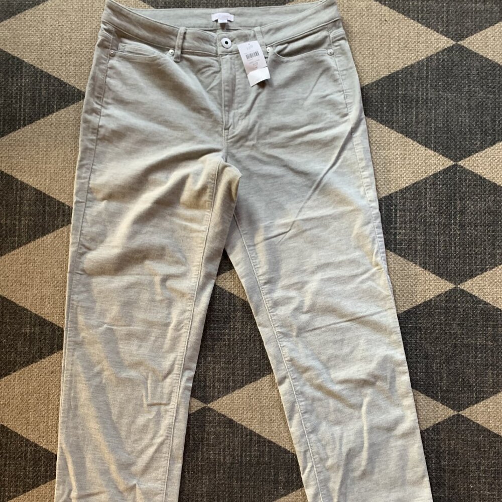 NWT $99 J.Jill corduroy boyfriend pants 10 tall